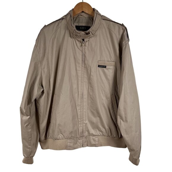 Members Only Tan Jacket Men’s Size Large - Picture 1 of 6
